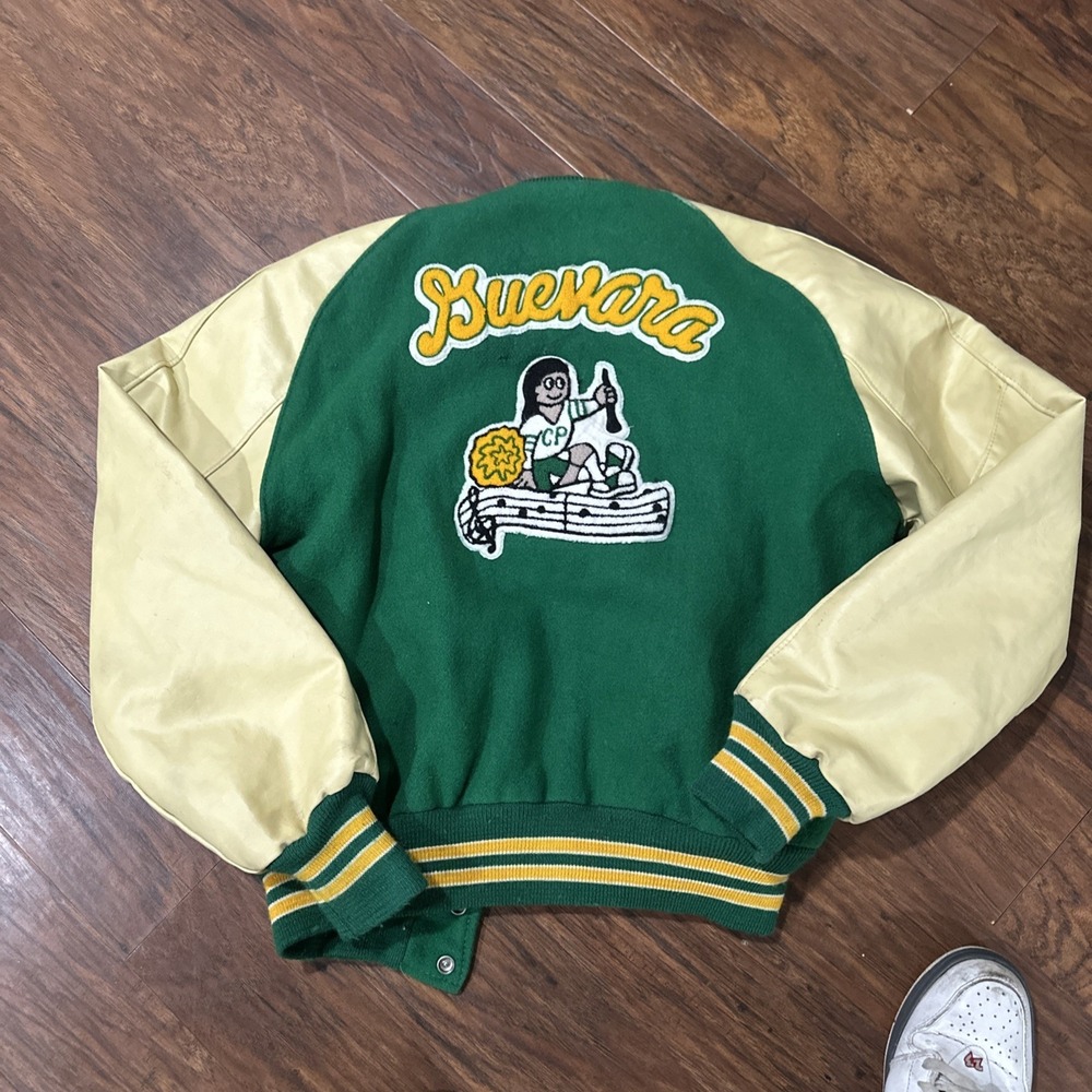DeLONG Varsity Jacket WOOL / LEATHER Medium 1998